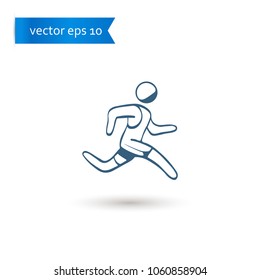 running man. running man icon. running man vector. flat style. sign design vector. sign design. Vector EPS 10