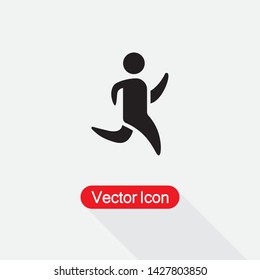 Running Man Icon Vector Illustration Eps10