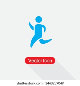 Running Man Icon Vector Illustration Eps10
