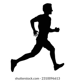 running man icon vector illustration design