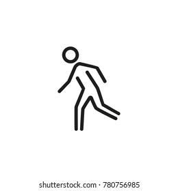 Running man line icon
