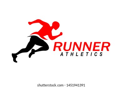 Running Man Logo Design Vector Symbol Stock Vector (Royalty Free ...