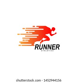 Running Man Logo Design Vector Symbol Stock Vector (Royalty Free ...