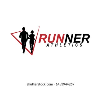 Running Man Logo Design Vector Symbol Stock Vector (Royalty Free ...