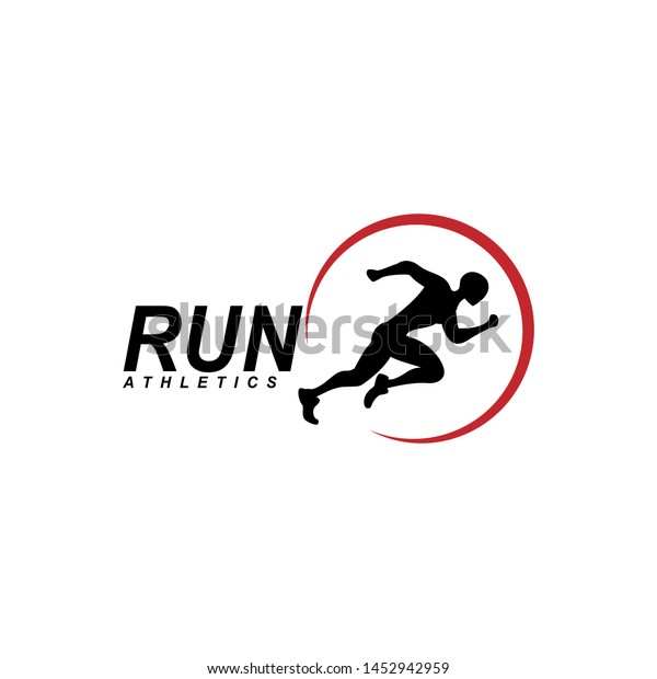 Running Man Logo Design Vector Symbol Stock Vector (Royalty Free ...