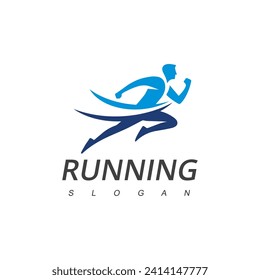 Running Man Logo Designs. Delivery Sport Fitness Logo