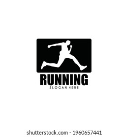 Running man logo and symbol