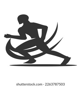 Plantilla del logotipo del hombre Icono Ilustración Identidad de la marca.Isolación e ilustración plana. Gráfico vectorial