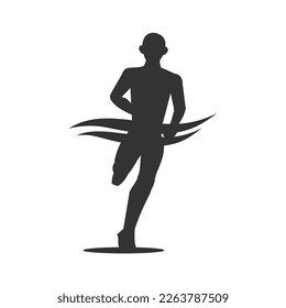 Plantilla del logotipo del hombre Icono Ilustración Identidad de la marca.Isolación e ilustración plana. Gráfico vectorial