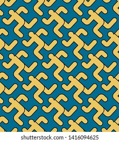 Running man pattern seamless. Run background. Vector ornament