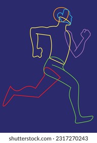 running man, pride man, jogger