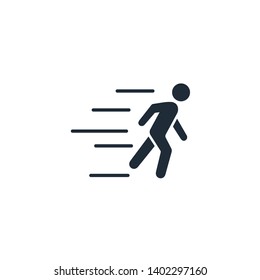 Running Man. Pursuit, Hurry Icon