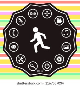 Running man, run icon