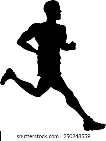 Running man silhouette