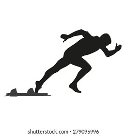 Running man silhouette