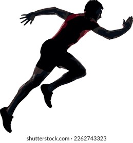 The Running Man Silhouette Vector