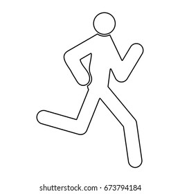 Running Man Stick Icon Stock Vector (Royalty Free) 673794184 | Shutterstock