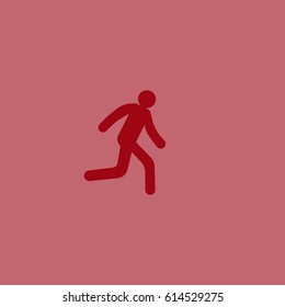 running man with umbrella 