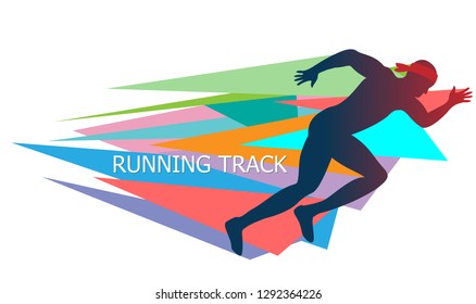 running man vector