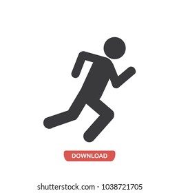 Running man vector icon 