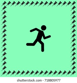 Running man vector icon
