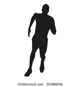 Running man vector silhouette