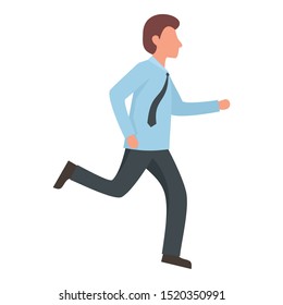 Running manager icon. Flat illustration of running manager vector icon for web design