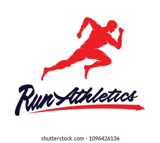Running Marathon Logo Design Template Vector Stock Vector (Royalty Free ...