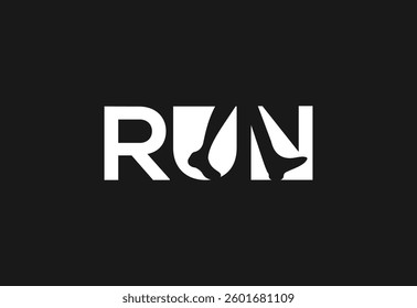 Running  marathon logo design template