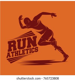 Running and Marathon Logo Vector