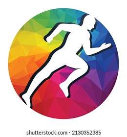 Running and Marathon Logo Vector Design. Running man vector symbol.