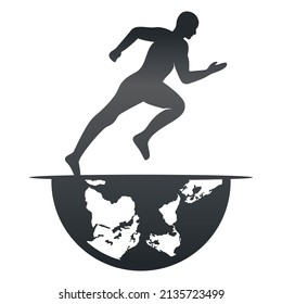 Running and Marathon Logo Vector Design. Running man vector symbol.