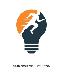 Running and Marathon Logo Vector Design. Running man vector symbol.