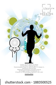 Running marathon, people run - vector illustration