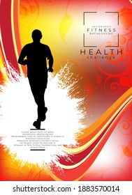 Running marathon, people run - vector illustration