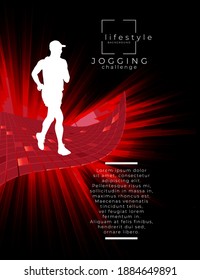 Running marathon, people run - vector illustration