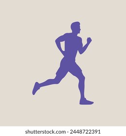 Diseño de Vector deportivo running Men black icon run.