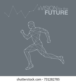 Running men futuristic