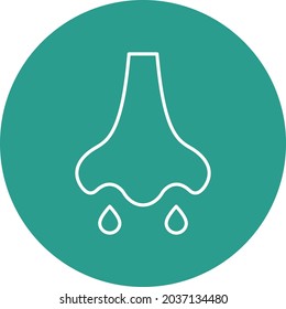 Imagen vectorial de icono Nose en ejecución. También se puede usar para aplicaciones web, aplicaciones móviles y medios impresos.
