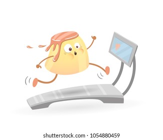 Running on the treadmill pudding