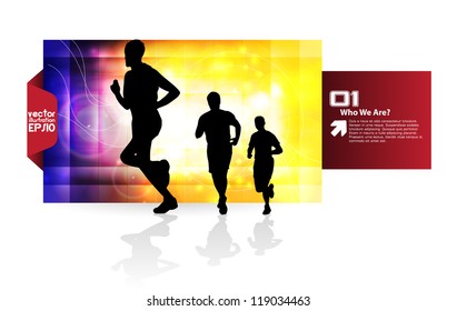 Running people