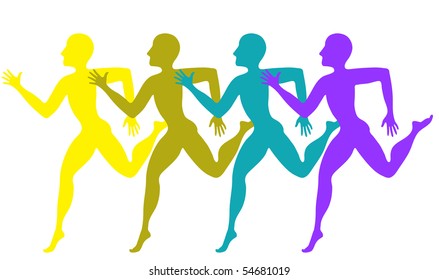 running people