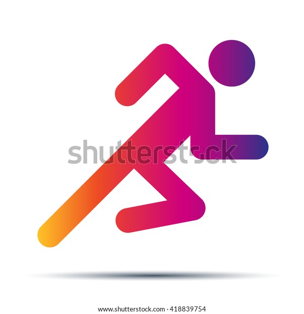 Running People Hot Speed Design Simple Stock Vector (Royalty Free ...