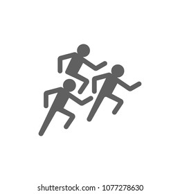 Running people icon in trendy flat style isolated on white background. Symbol for your web site design, logo, app, UI. Vector illustration, EPS