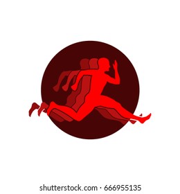 Running people logo
