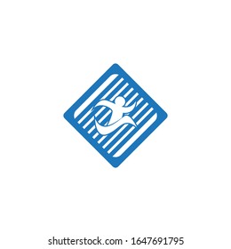 Running people logo vector template