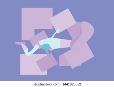 running people silhouettes, sport and activity background