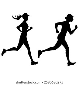 running, person, horizontal, jogging, sport, competition, panoramic, outline, one person, sprint, shadow, teenager, success, icon set, achievement, action, aspirations, aerobics, athletic, champion, 