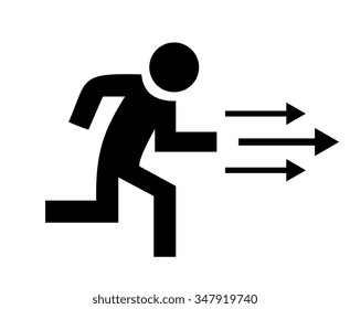 Running person icon