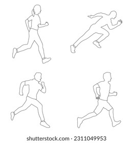 running person icon vector illustration design